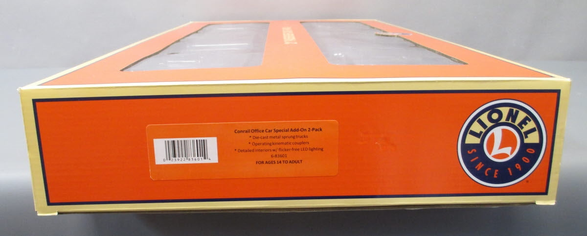 Lionel 6-83601 O Conrail Office Car Special Add-On (Pack of 2)