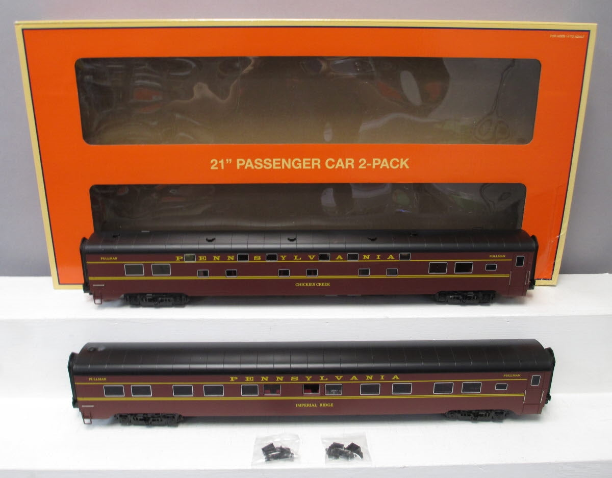Lionel 6-83586 O Pennsylvania Broadway Limited 21' Passenger Cars (Pack of 2)