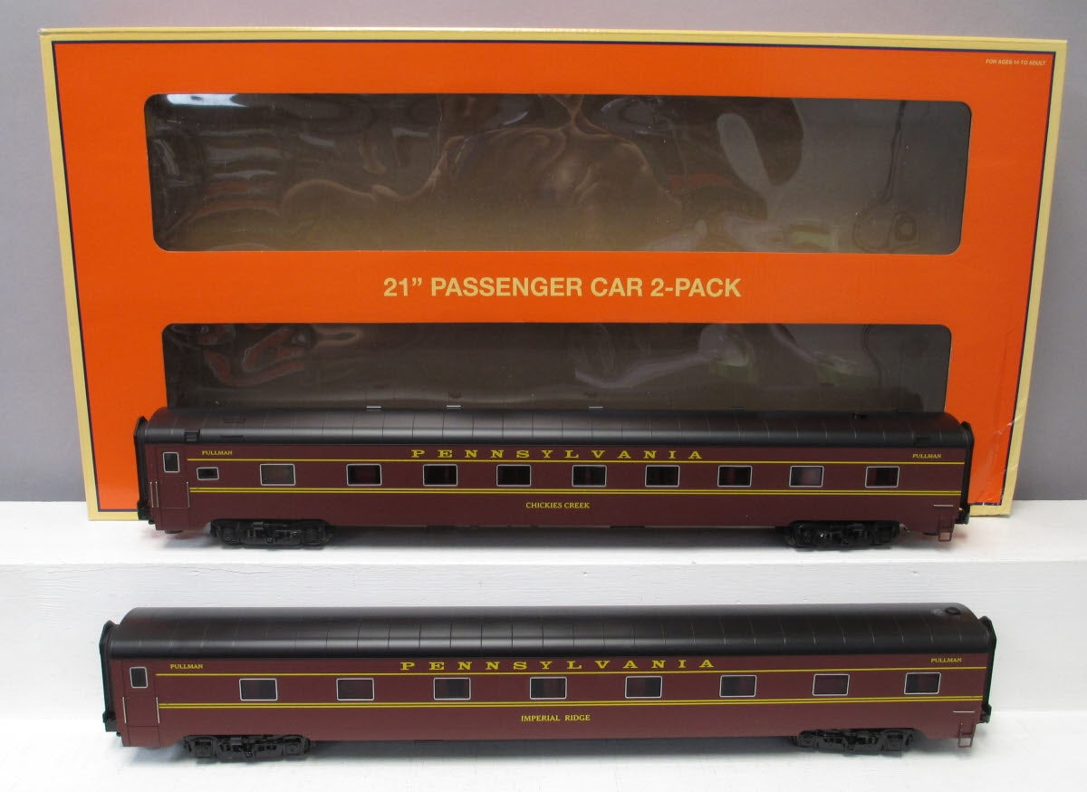 Lionel 6-83586 O Pennsylvania Broadway Limited 21' Passenger Cars (Pack of 2)