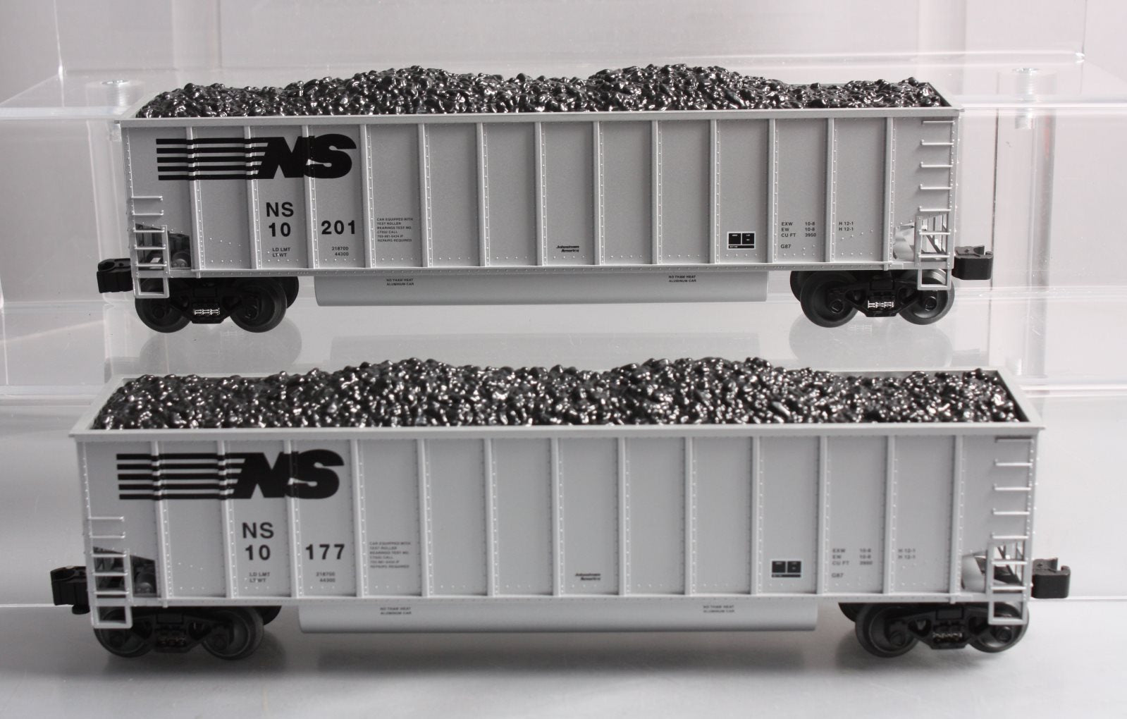 Lionel 6-19374 O Norfolk Southern Coal Gondola w/ Load #10201, 10177 (Pack of 2)