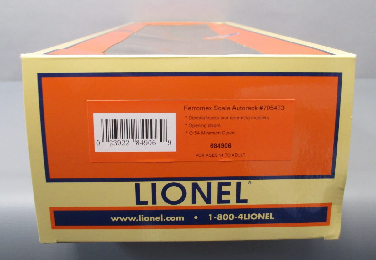 Lionel 6-84906 O Ferromex Scale Autorack #705473