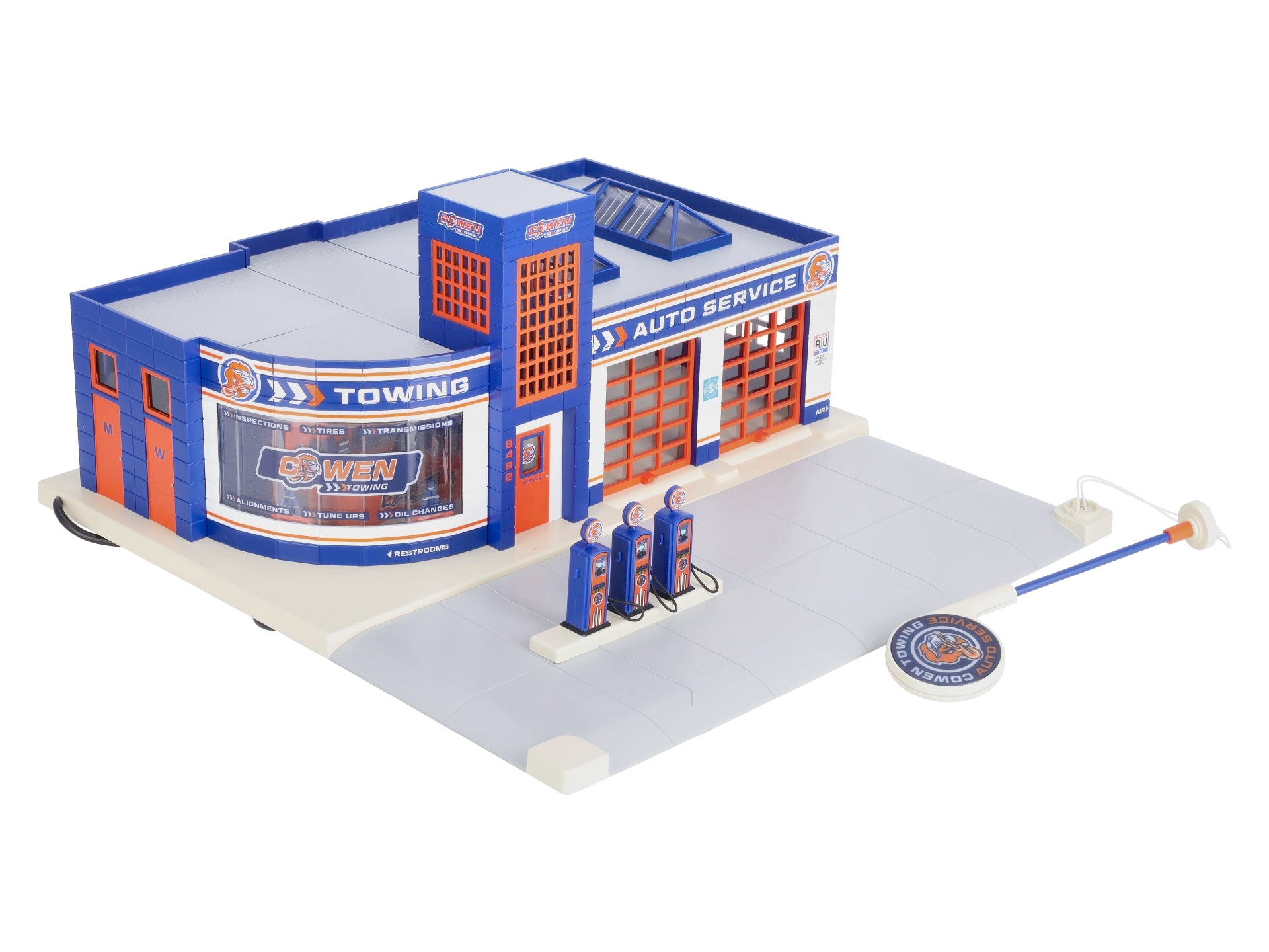 Lionel 2129240 O Plug-Expand-Play Cowens Towing Garage Building