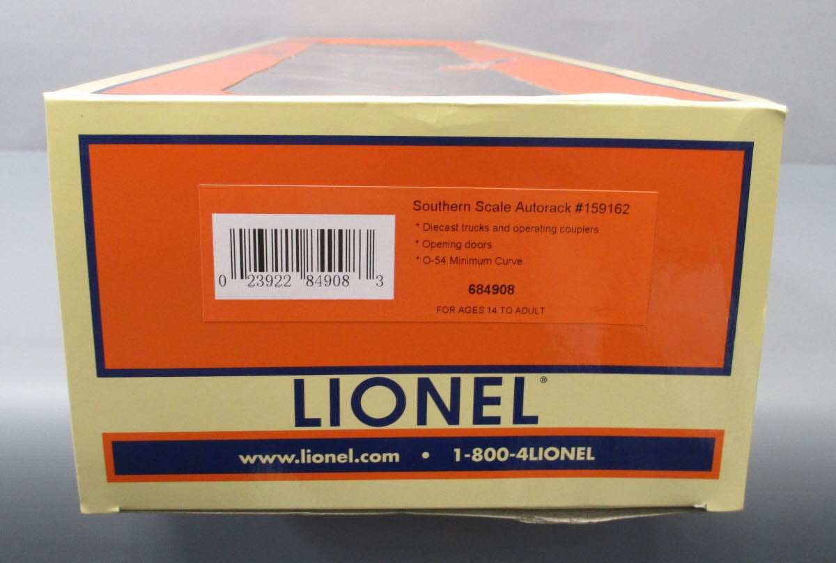 Lionel 6-84908 O Southern Autorack #159162