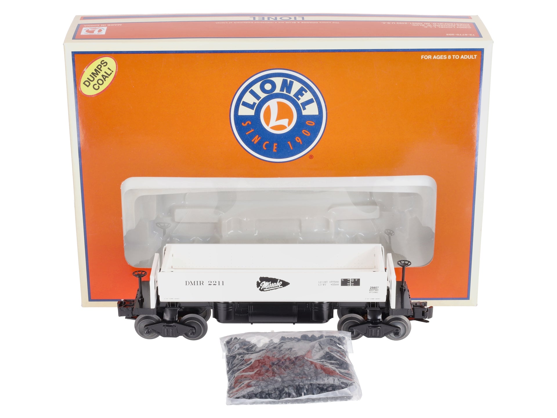 Lionel 6-29807 Duluth Missabe & Iron Range Coal Dump Car