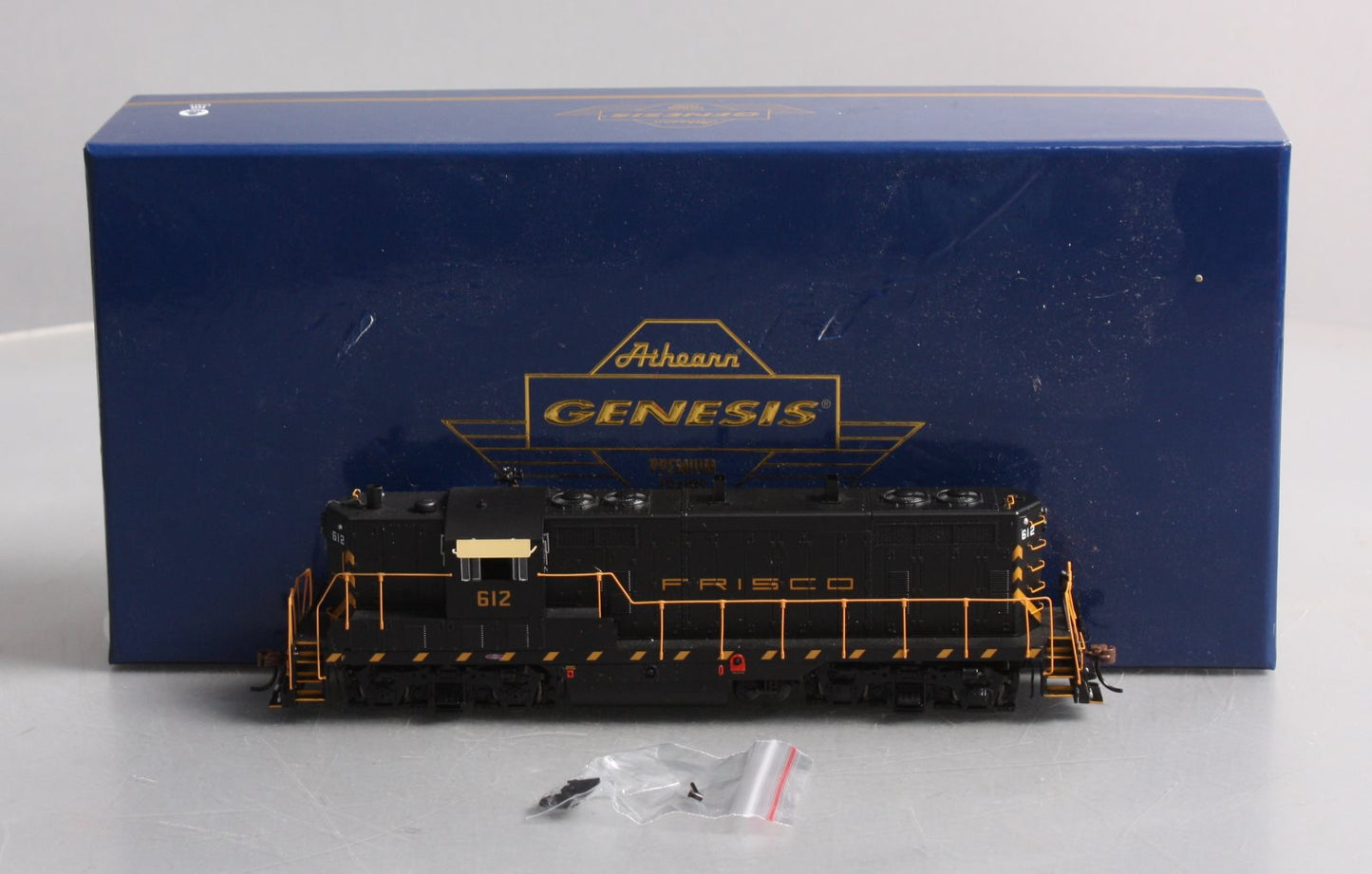 Athearn G64232 HO Frisco GP7 Diesel Locomotive with DCC and Sound #612