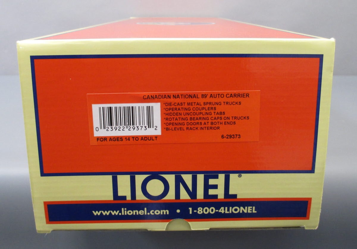 Lionel 6-29373 O Gauge Canadian National  89' Autorack Car #710771