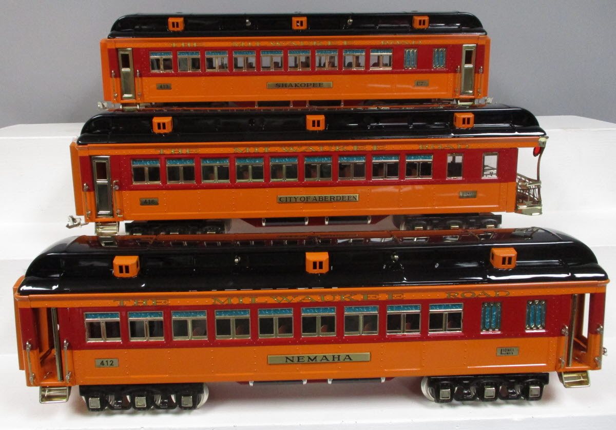MTH 11-40013 Std. Gauge Milwaukee Road Tinplate State Set (Set of 3)