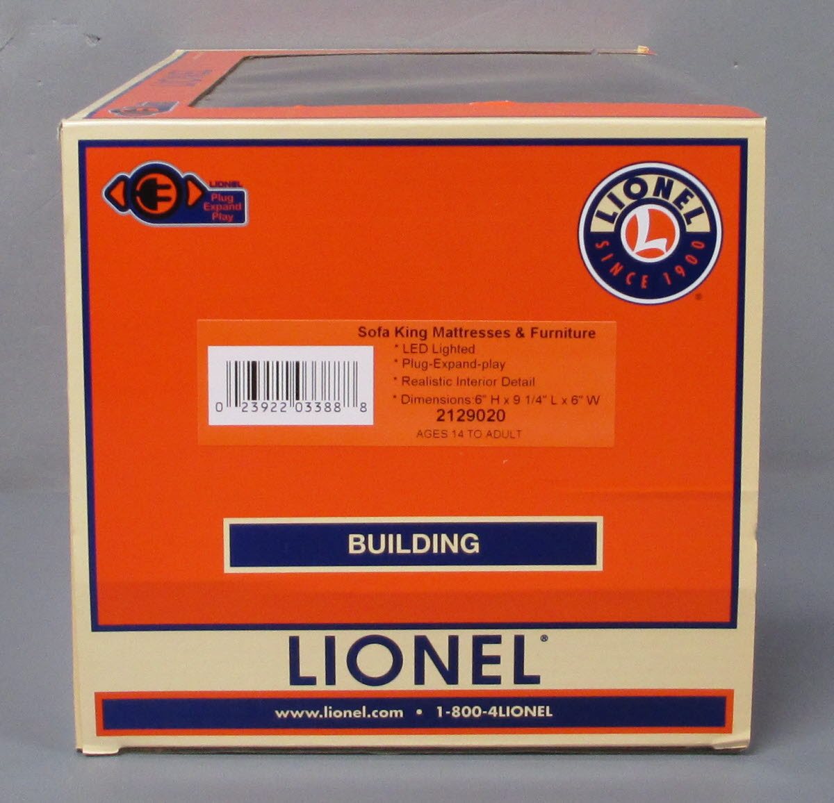 Lionel 2129020 O Assembled Plug-Expand-Play Sofa King Mattresses & Furniture