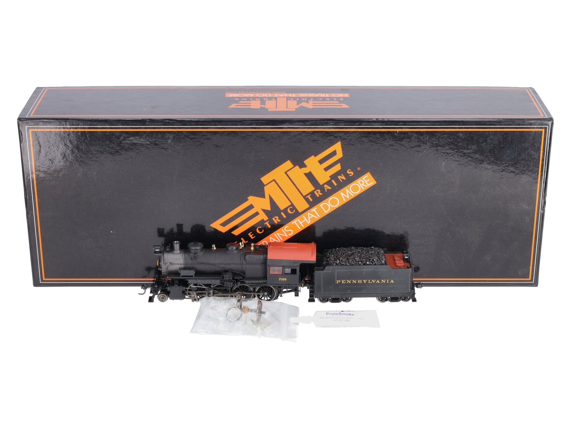 MTH 80-3241-1 HO Pennsylvania Railroad 2-8-0 H10 Steam Engine w/ P-S 3 #7099