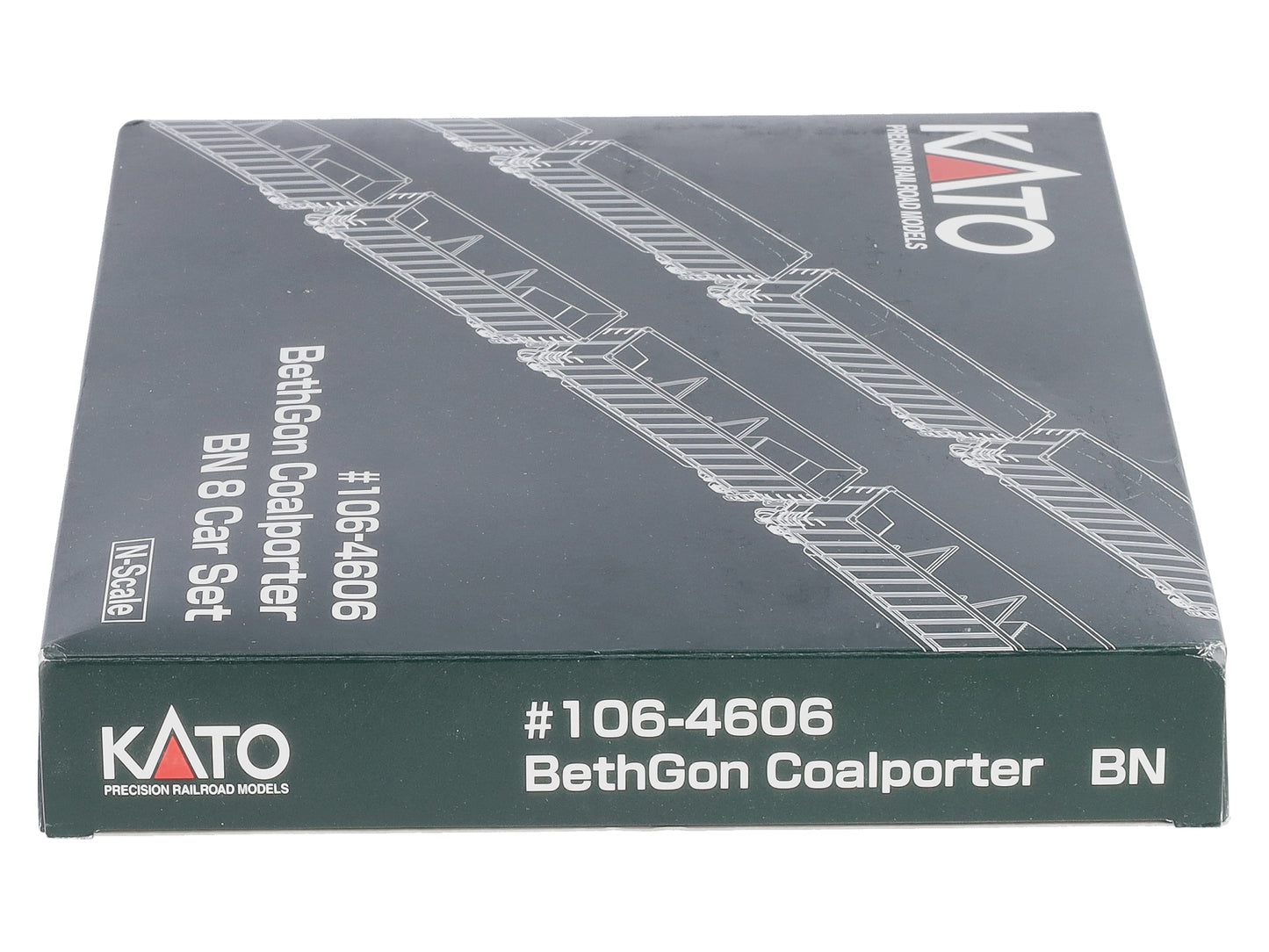Kato 106-4606 N Scale Burlington Northern BethGon Coalporter (Set of 8)