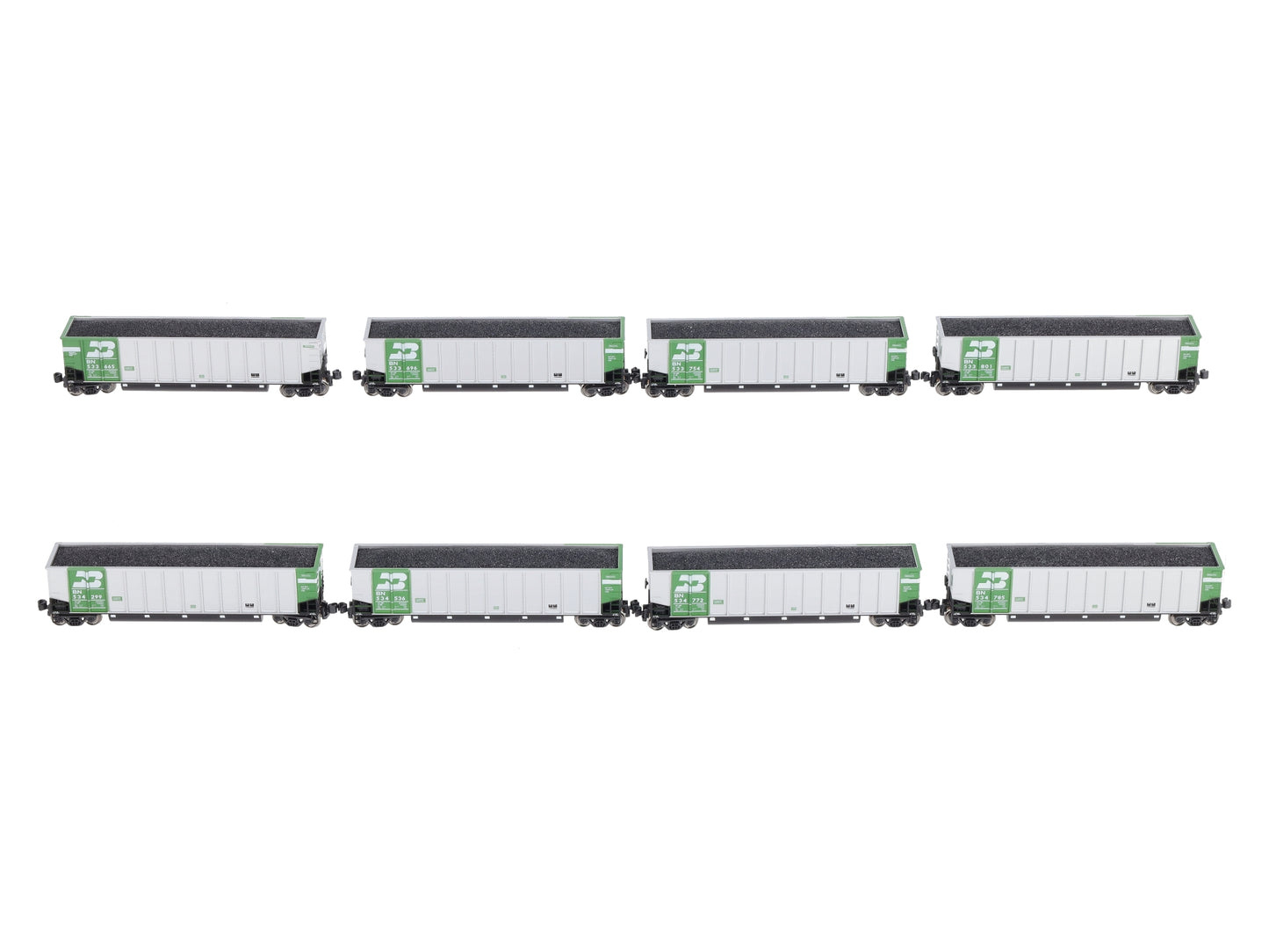 Kato 106-4606 N Scale Burlington Northern BethGon Coalporter (Set of 8)