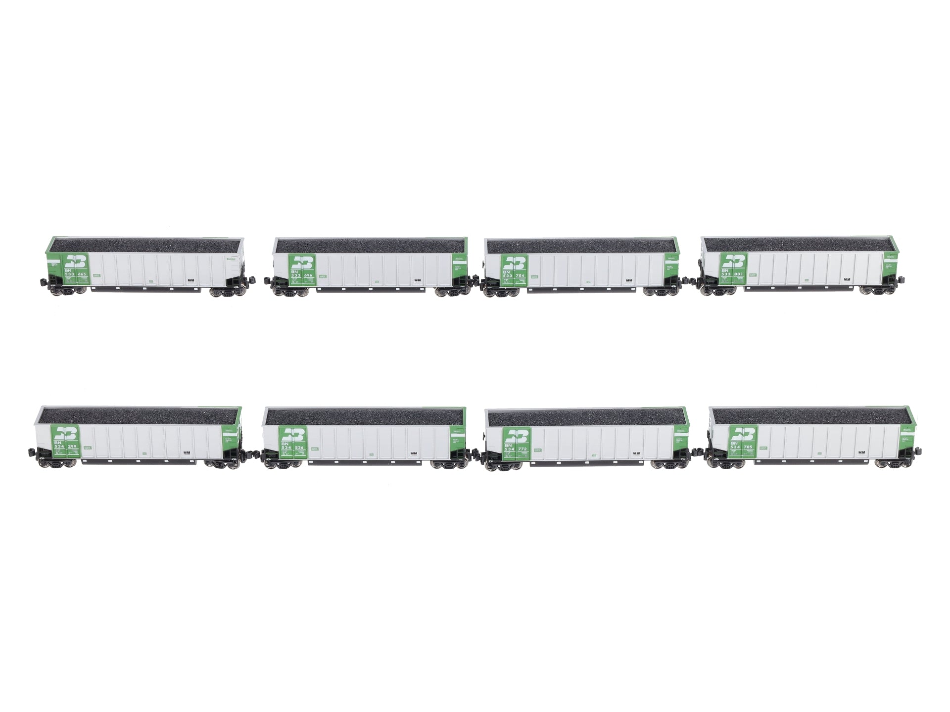 Kato 106-4606 N Scale Burlington Northern BethGon Coalporter (Set of 8)