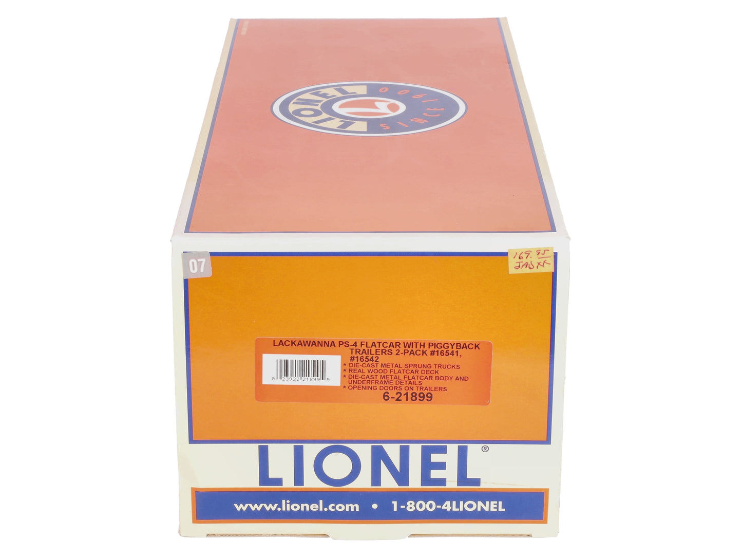 Lionel 6-21899 Lackawanna PS-4 Flatcars with Piggyback Trailers (Set of 2)