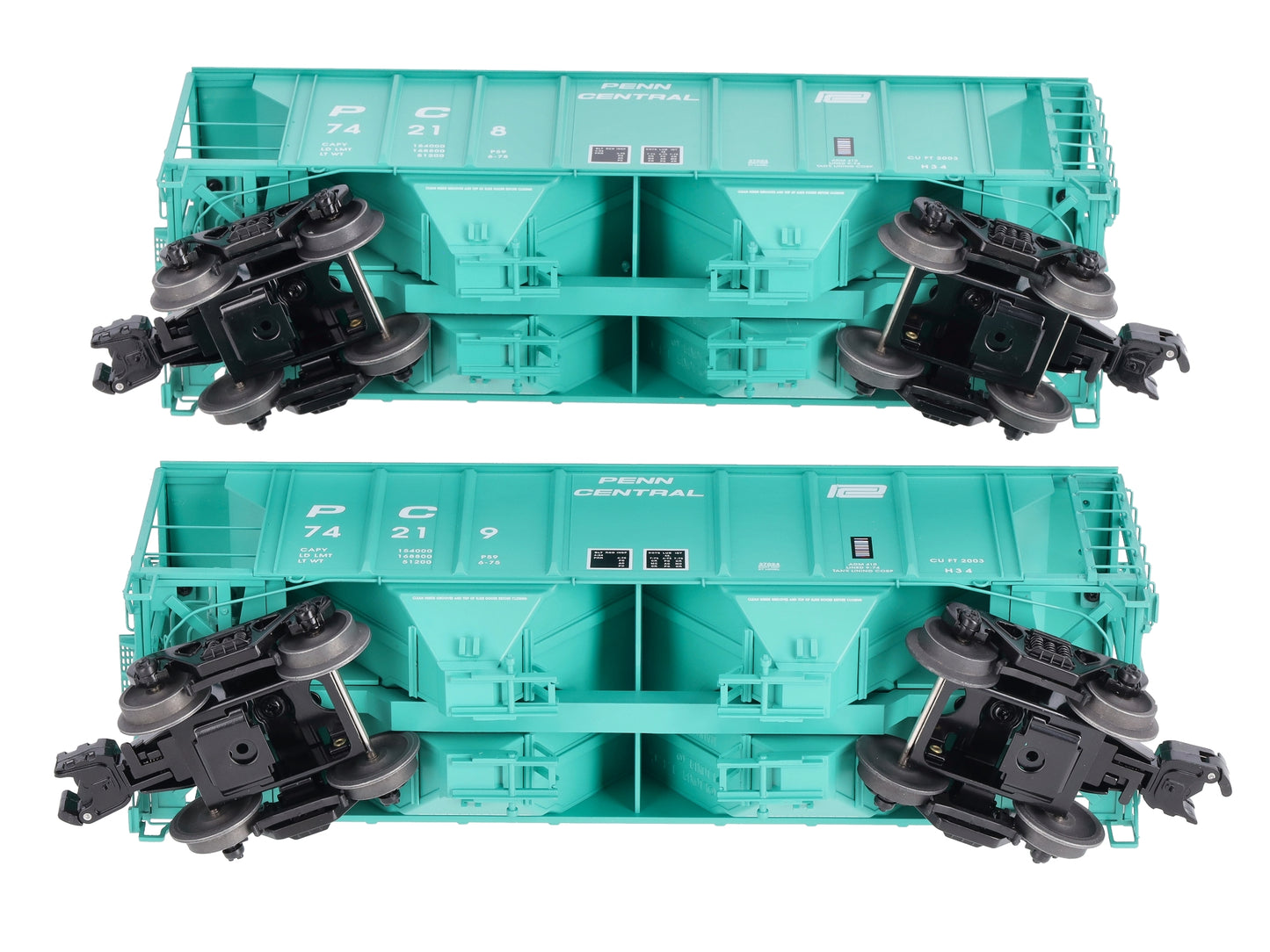 Lionel 6-21918 O Gauge Penn Central PS-2 Hoppers (Set of 2)