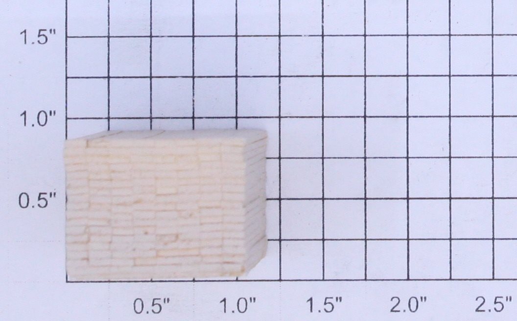 Acme 264-21 O Gauge Hand Cut Wood Timber Bundles 1 7/8" Long x 1" High x 1" Wide