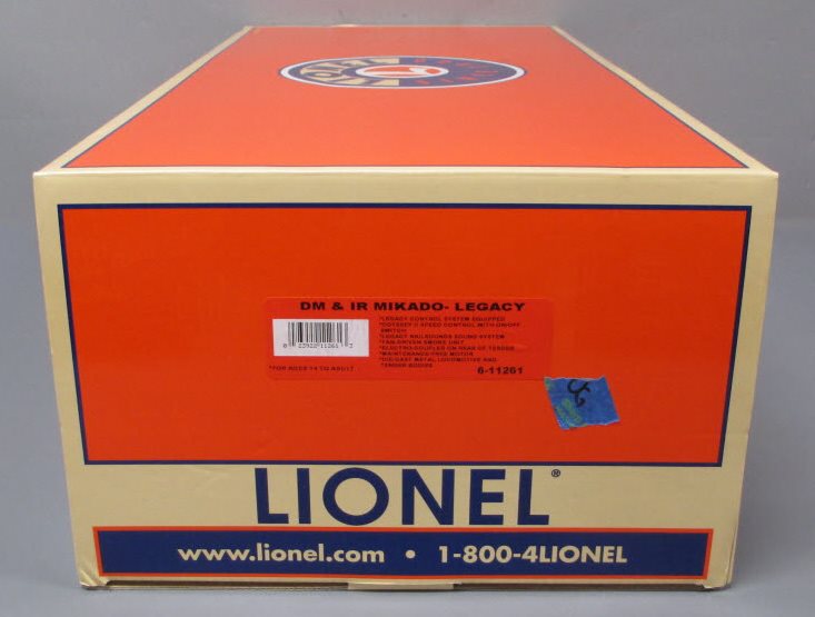 Lionel 6-11261 O Gauge D.M. & I.R. Mikado Steam Loco & Tender #1305 w LEGACY