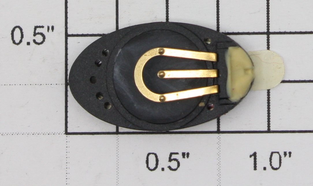QSI .56" x 1" Diameter x 27mm Mini Oval Speaker 8 Ohm .4 WATT