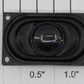 QSI .63" x 1.38" Medium Oval Speaker 20mm x 35mm 8 Ohm .3 WATT