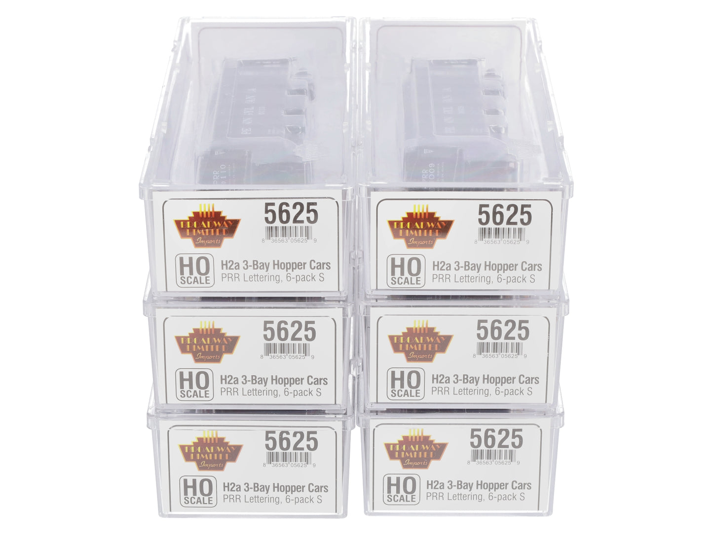 Broadway Limited 5625 HO Pennsylvania H2a Hoppers (Set of 6)