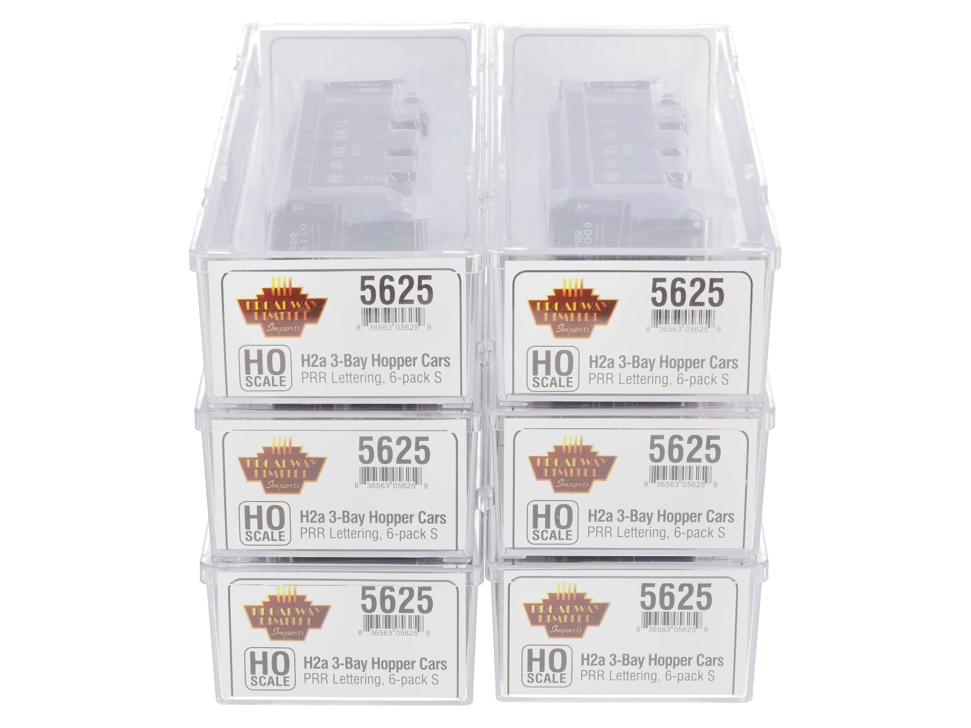 Broadway Limited 5625 HO Pennsylvania H2a Hoppers (Set of 6)