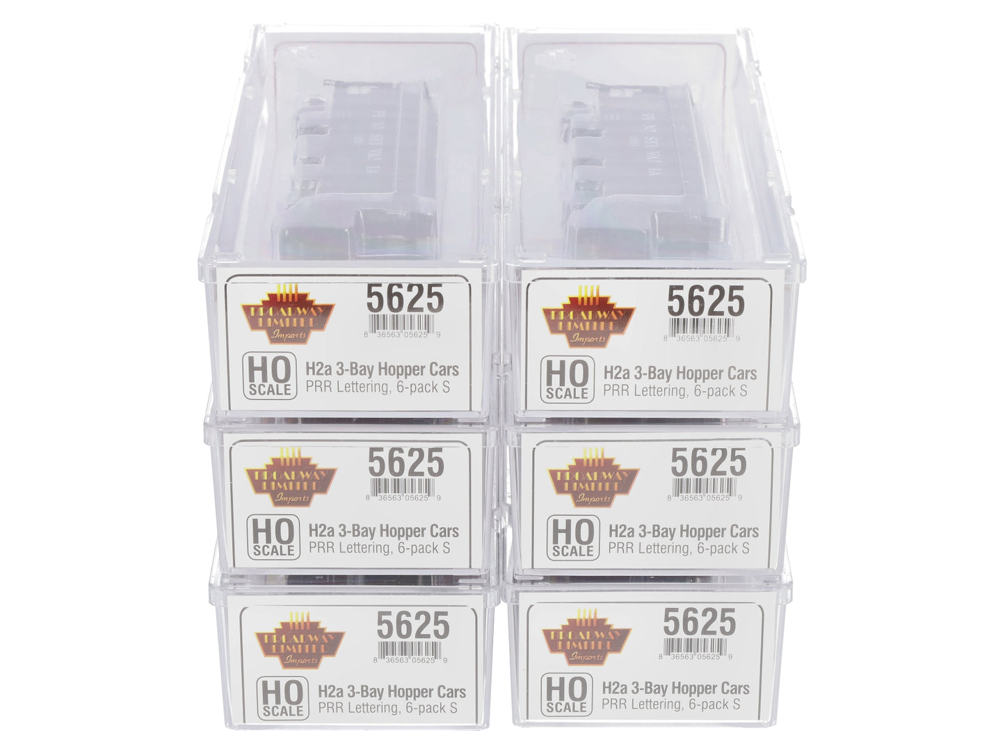 Broadway Limited 5625 HO Pennsylvania H2a Hoppers (Set of 6)