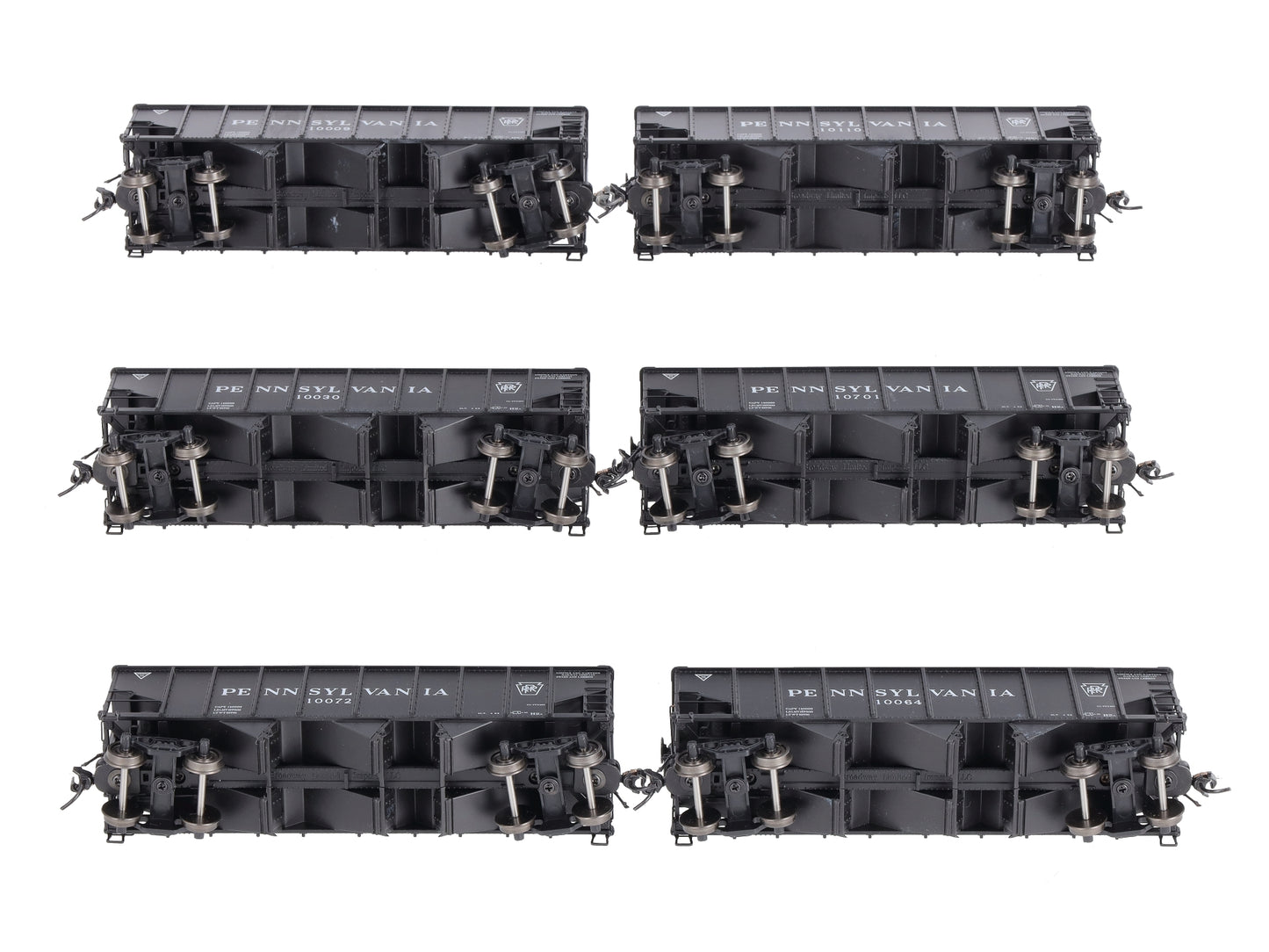 Broadway Limited 5625 HO Pennsylvania H2a Hoppers (Set of 6)