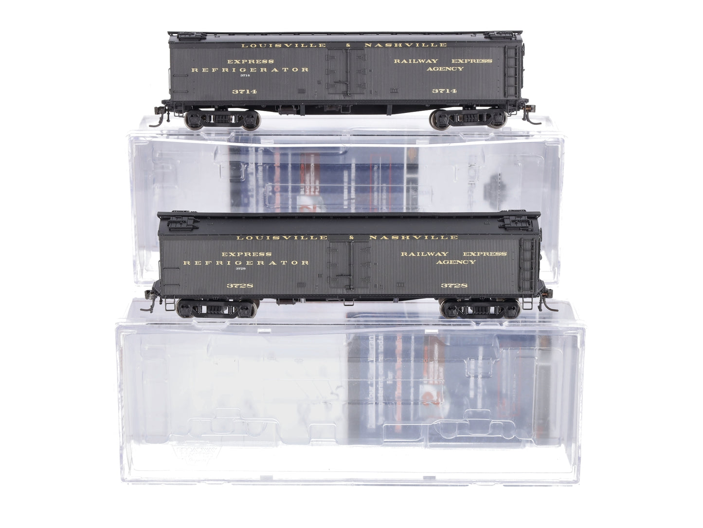 Broadway Limited 1856 HO L&N GACX 53'6" Wood Reefer #3714,3728 (Pack of 2)