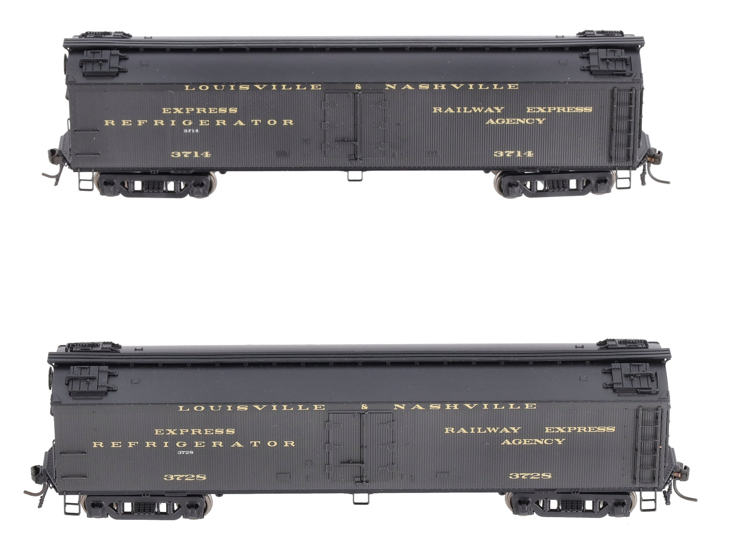 Broadway Limited 1856 HO L&N GACX 53'6" Wood Reefer #3714,3728 (Pack of 2)