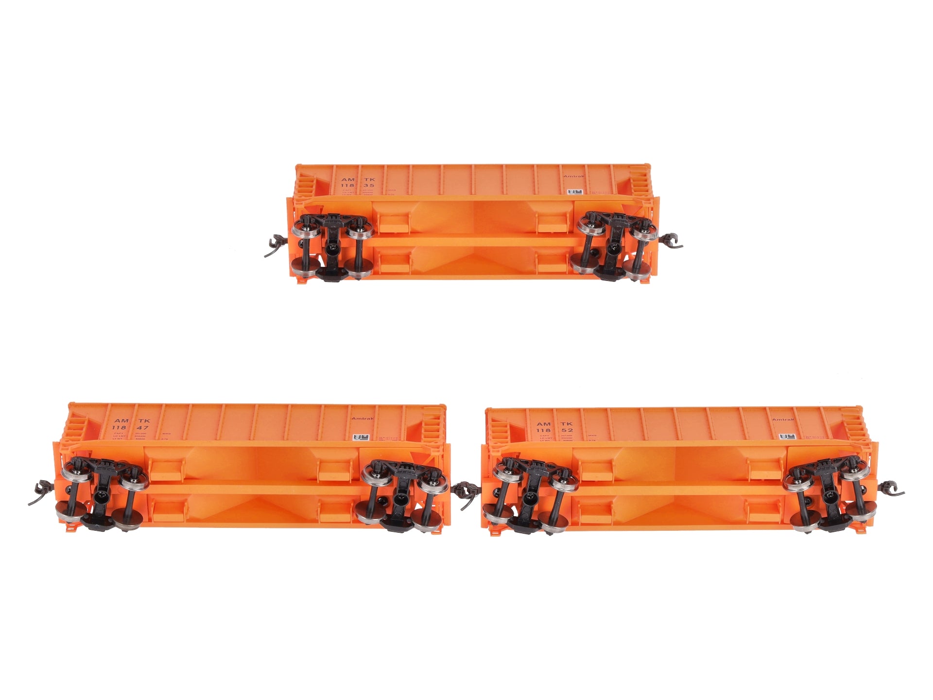 Walthers 932-34228 HO Scale Amtrak Ballast Hopper Cars (Set of 3