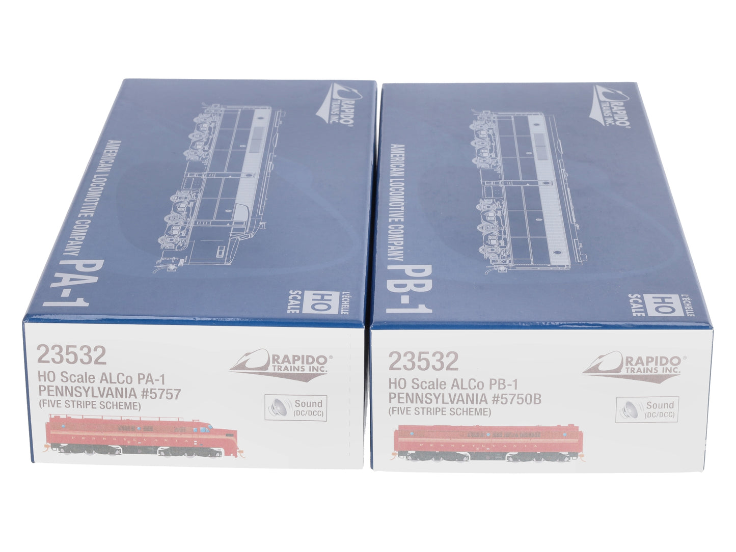 Rapido Trains 23532 HO Pennsylvania AB Diesel Locomotives w/ DCC & Sound