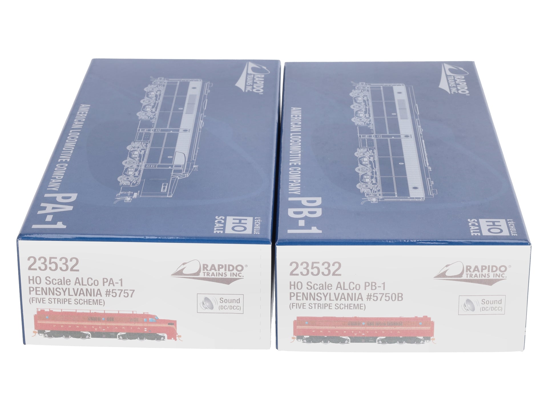 Rapido Trains 23532 HO Pennsylvania AB Diesel Locomotives w/ DCC & Sound