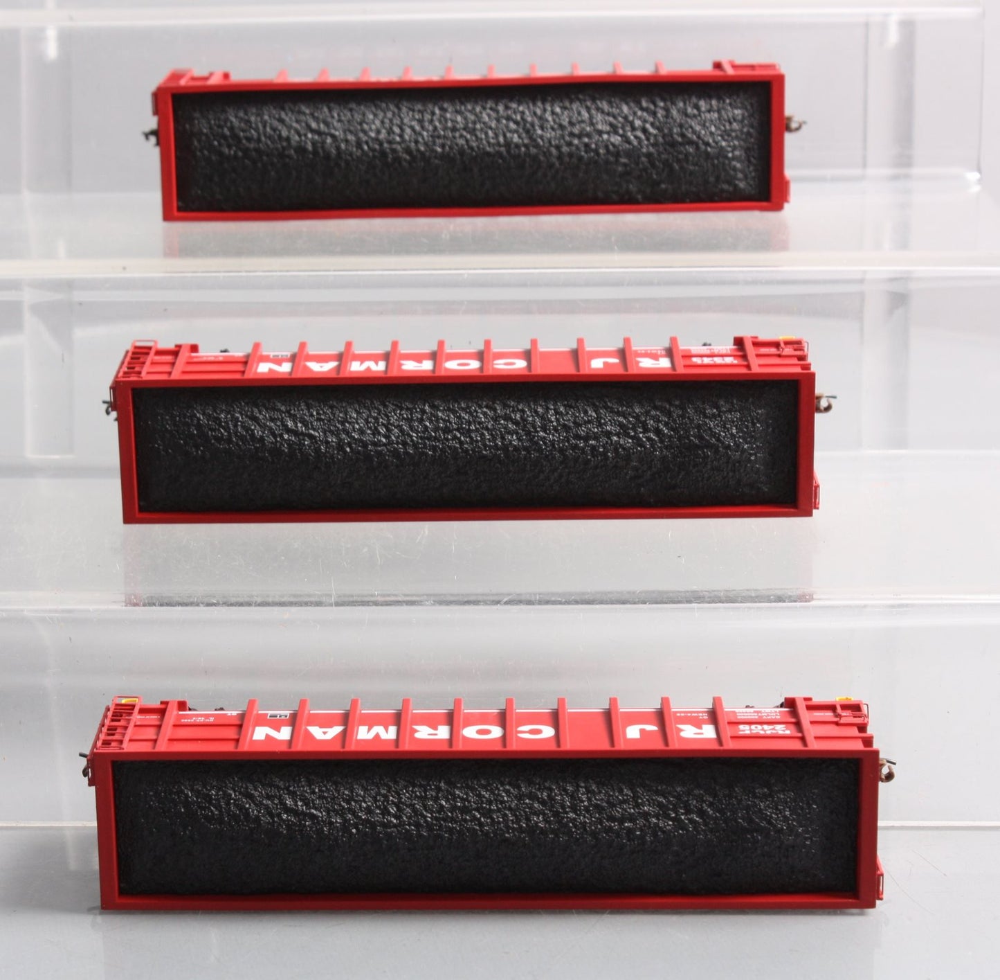 Athearn 16486 HO RJ Corman Ready-to-Run Thrall High Side Gondola #3 (Pack of 3)