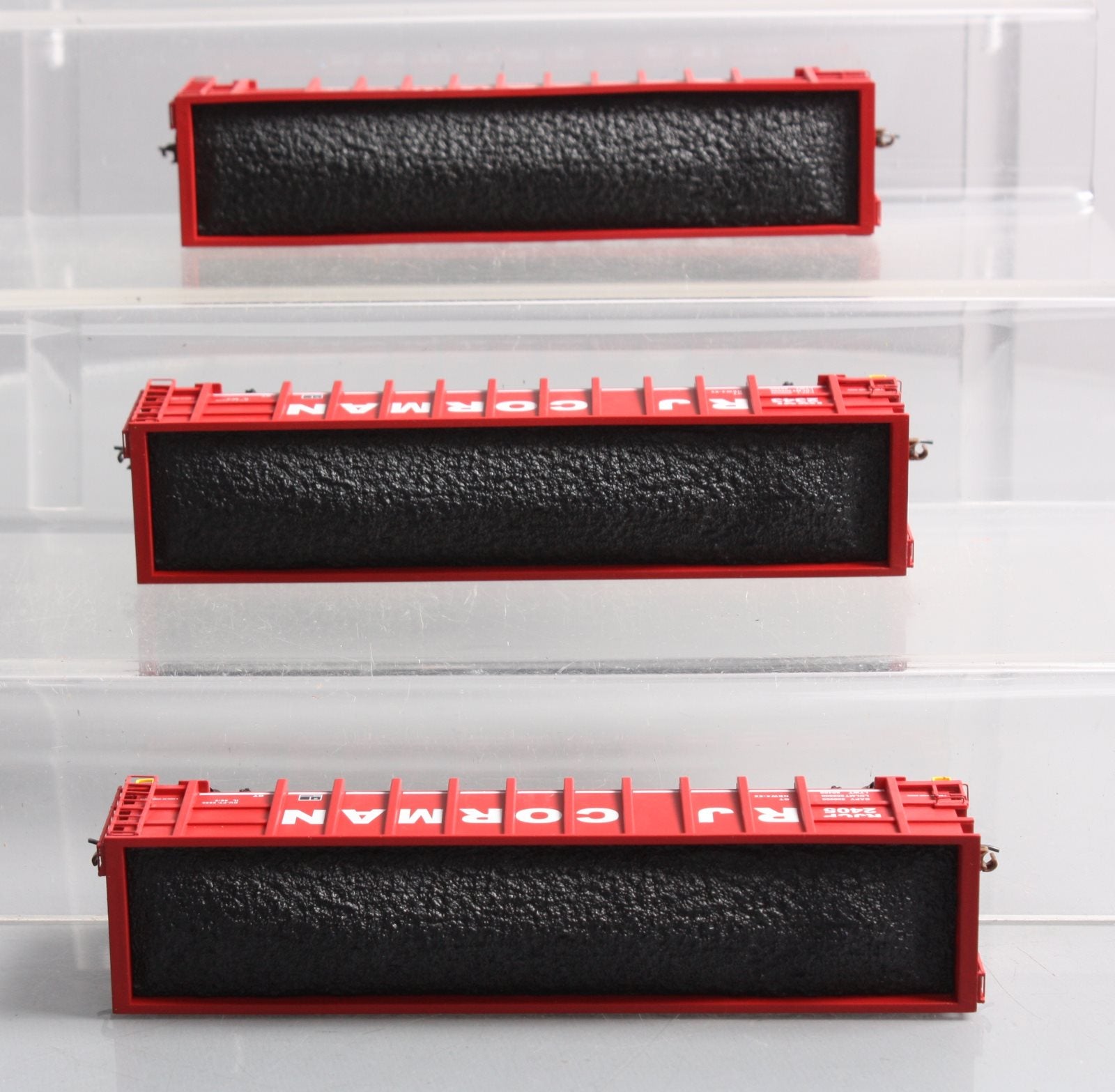 Athearn 16486 HO RJ Corman Ready-to-Run Thrall High Side Gondola #3 (Pack of 3)