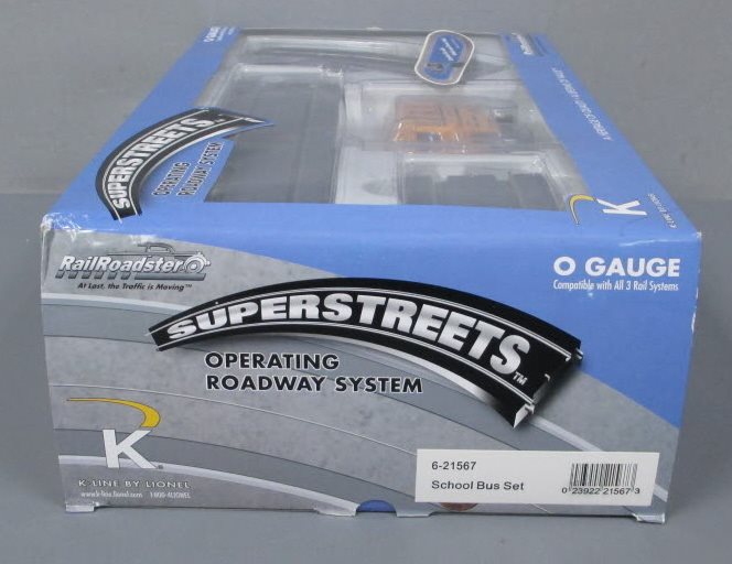 Lionel 6-21567 O K-Line School Bus Superstreets Set