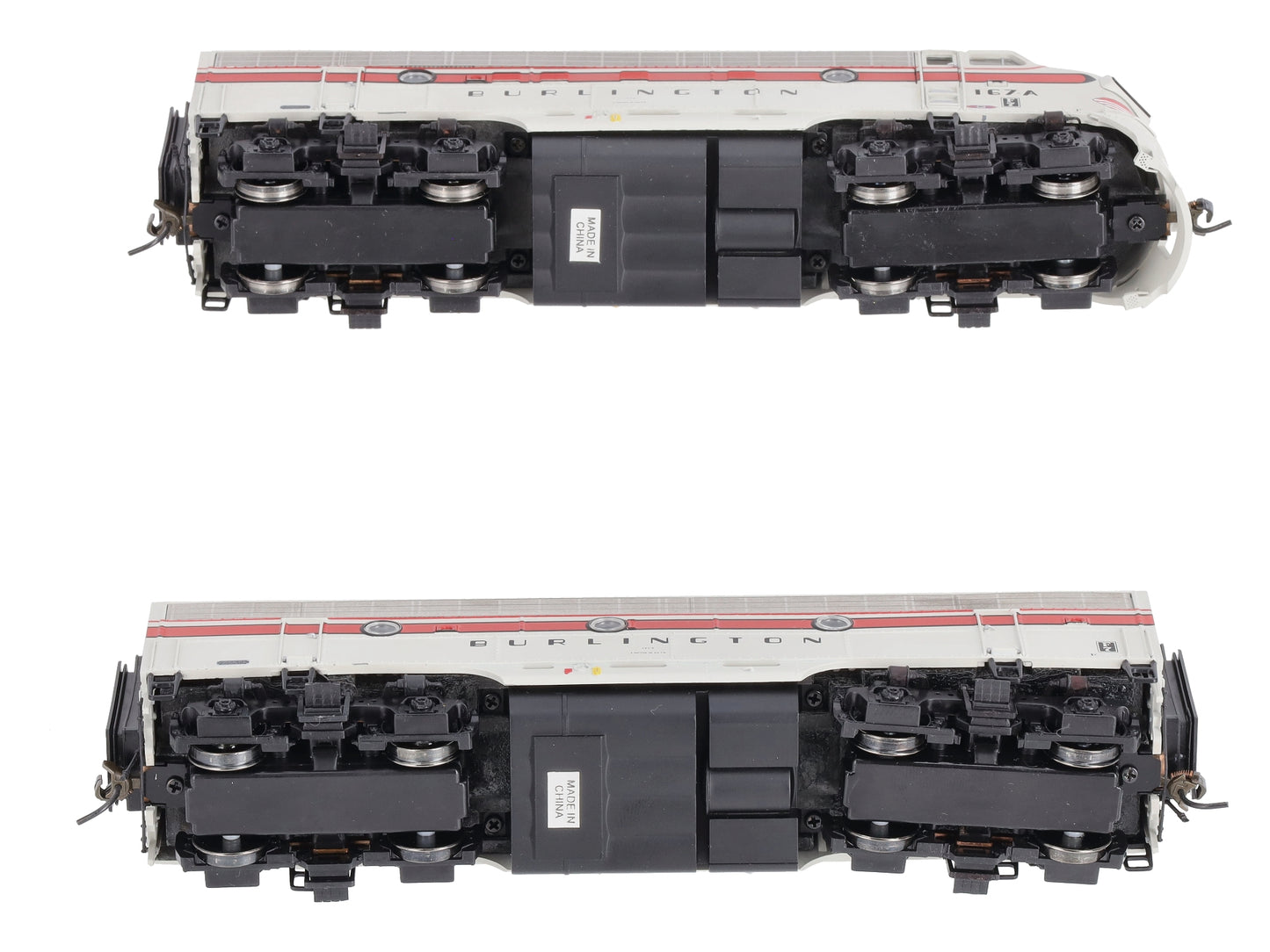 Broadway Limited 406 HO CB&Q F7A/F7B Diesel Locomotives w/ DCC & SND