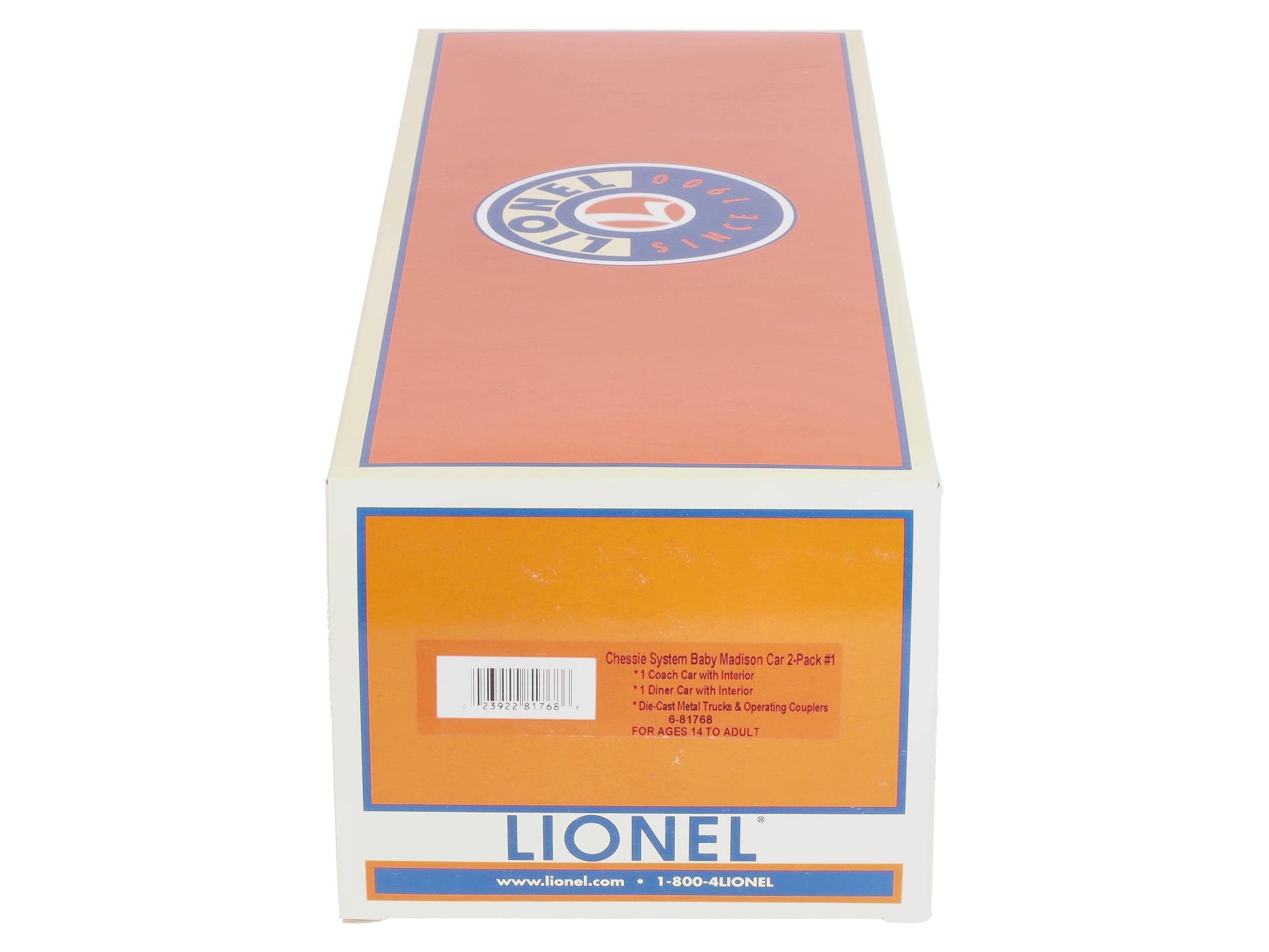 Lionel 6-81768 Chessie Madison Coach & Diner Car 2-Pack