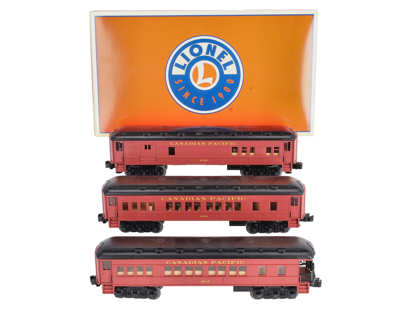 Lionel 6-81744 O CP Baby Madison Combo, Coach, Observation Cars (Set of 3)