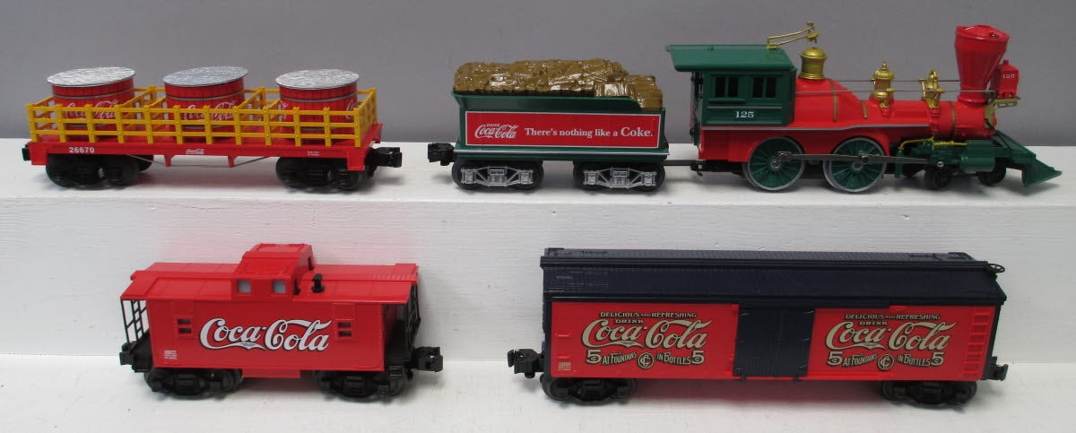 Lionel 6-30166 O Gauge Coca-Cola 125th Anniversary Vintage Steam Train Set