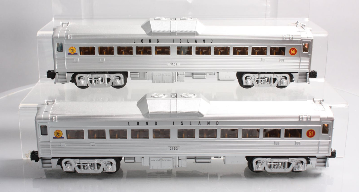 MTH 30-2843-3 O Long Island RDC Budd Car Add-On Set (Set of 2)
