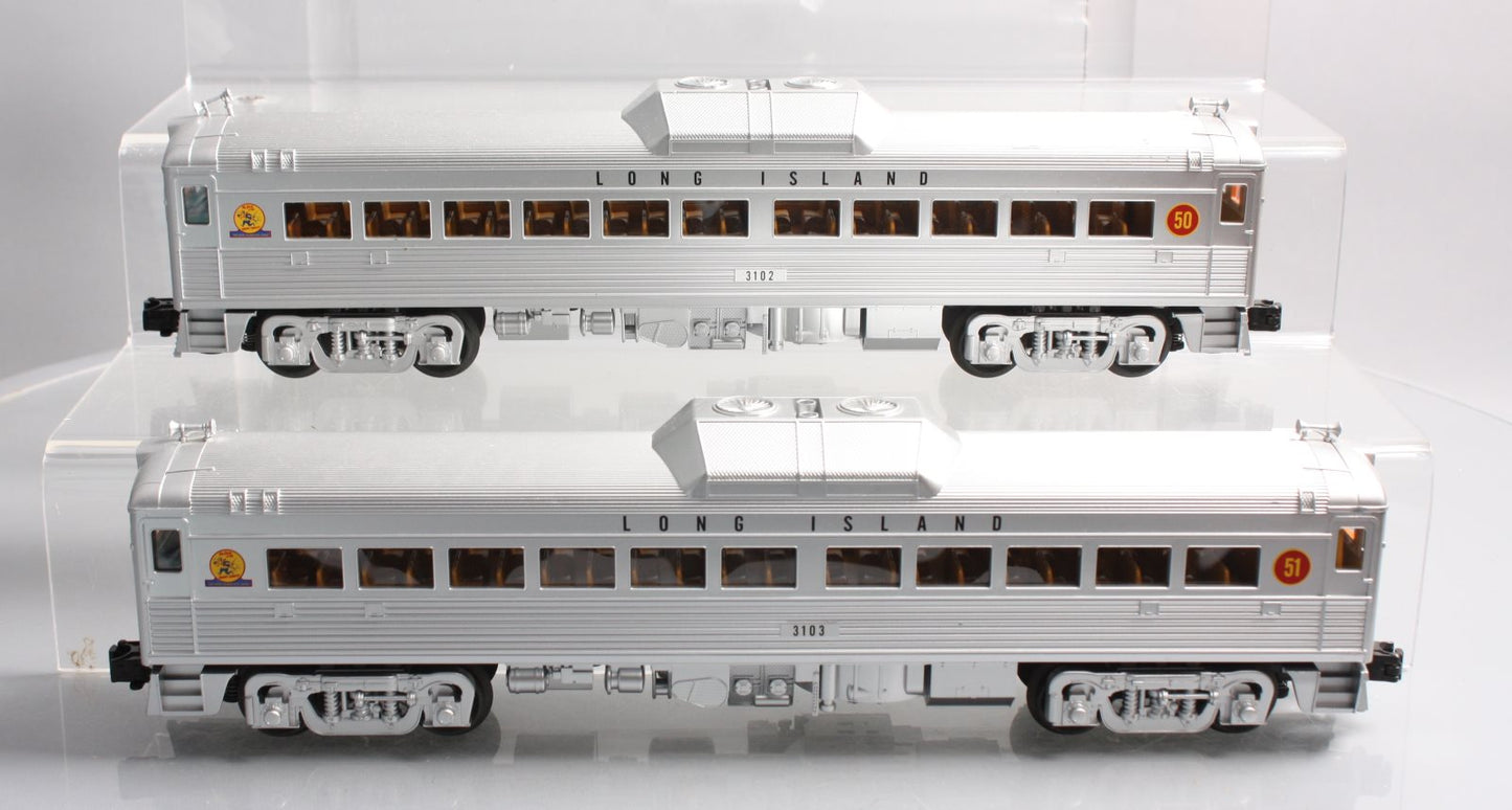 MTH 30-2843-3 O Long Island RDC Budd Car Add-On Set (Set of 2)