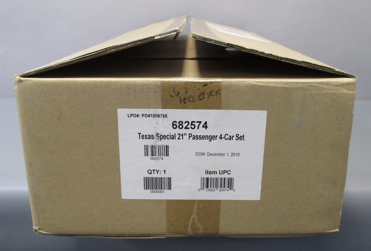 Lionel 6-82574 O Texas Special 21' Passenger Car (Pack of 4)