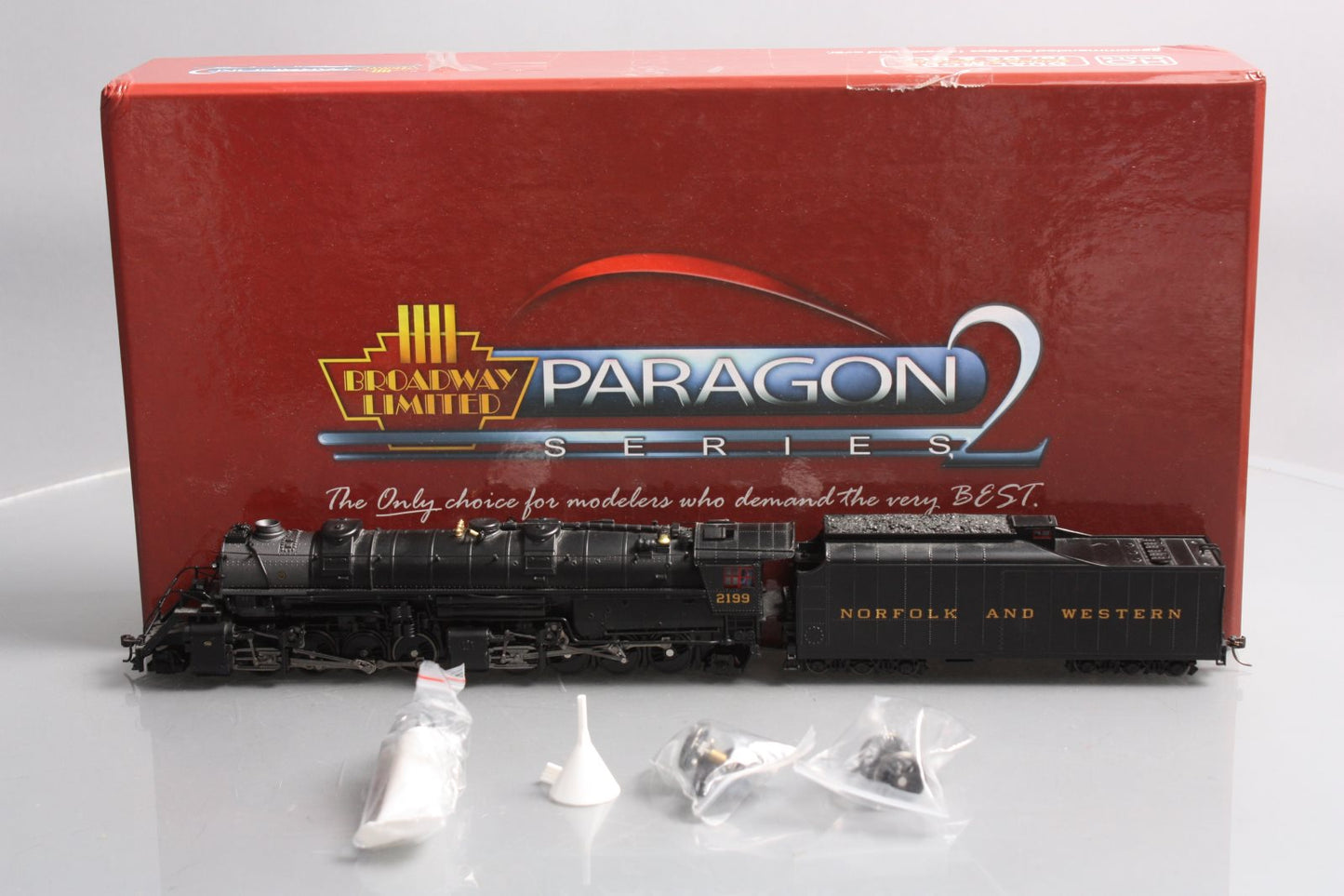 Broadway Limited 2103 HO N&W Y6b 2-8-8-2 221 Steam Locomotive #2199 w/ DCC & Snd