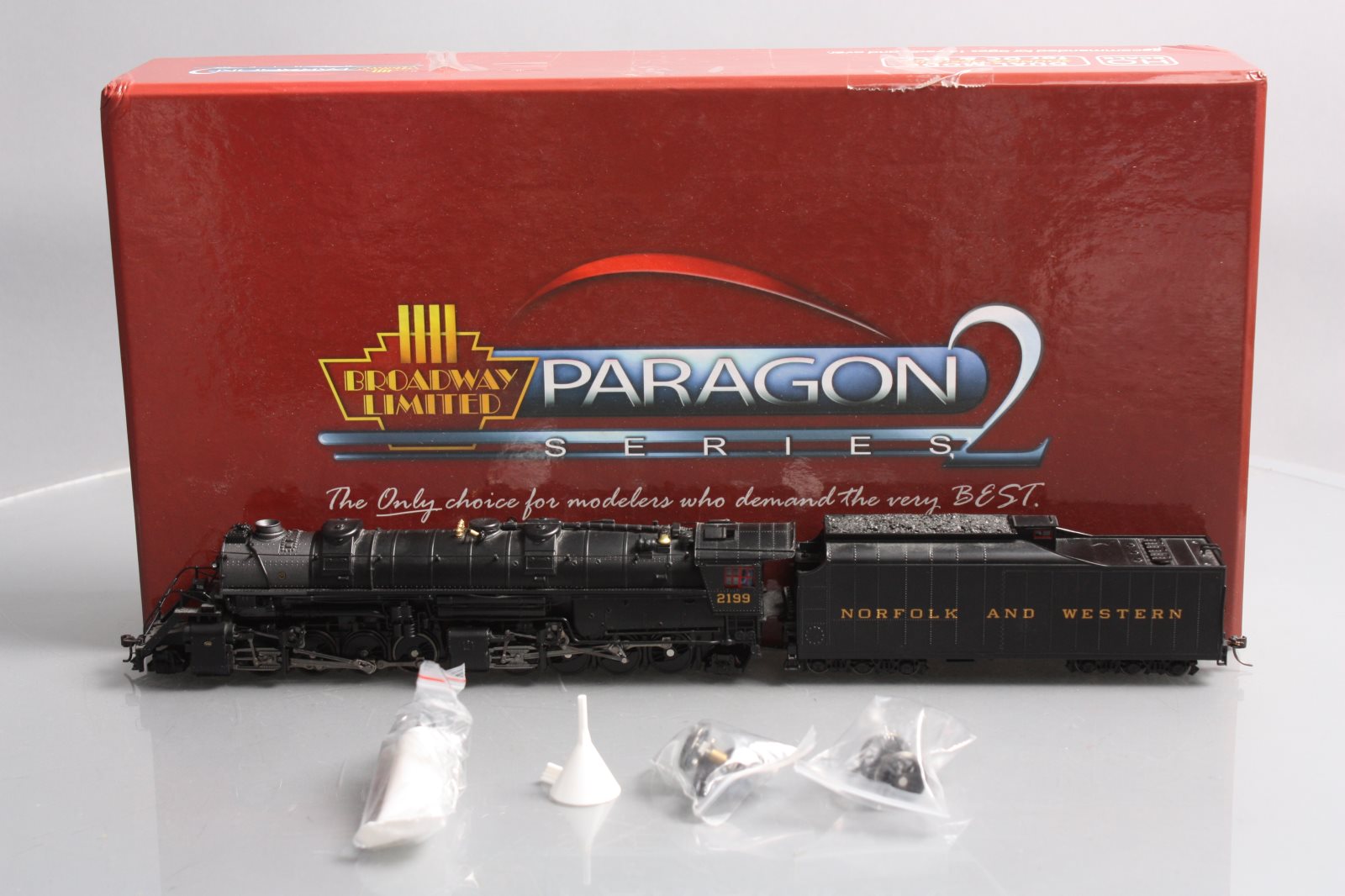 Broadway Limited 2103 HO N&W Y6b 2-8-8-2 221 Steam Locomotive #2199 w/ DCC & Snd
