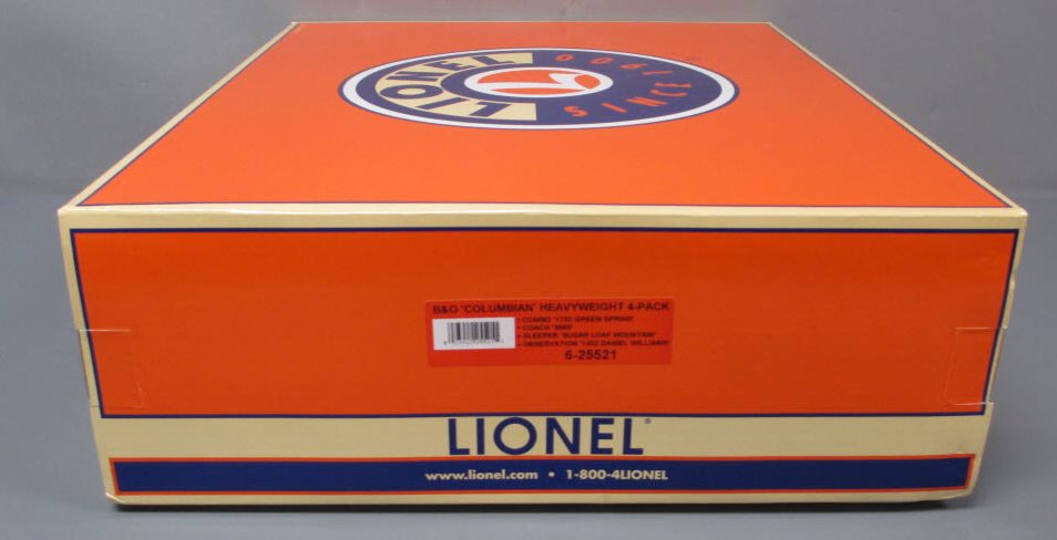Lionel 6-25521 B&O Heavyweight Passenger 4-Pack