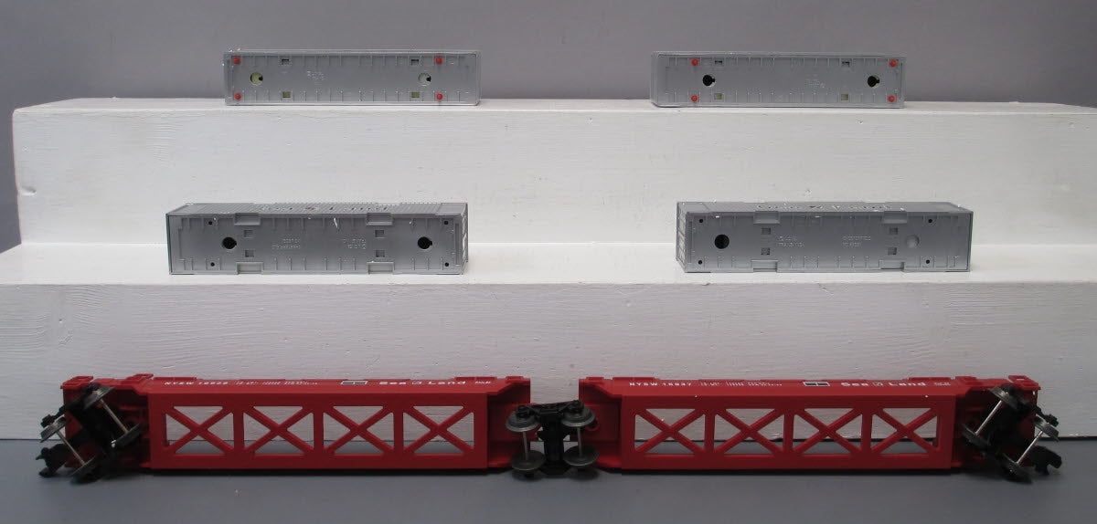 Lionel 6-16936 O Gauge Susquehanna Sea Land Maxi-Stack Flatcar VG/Box