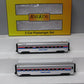 MTH 30-67997 O Amtrak 60' Streamlined Phase 2 Sleeper/Diner Set (Set of 2)