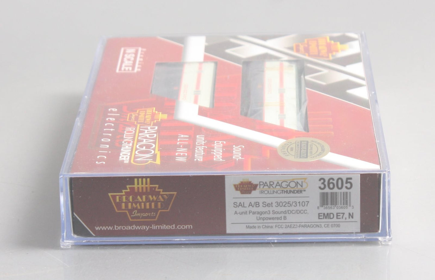 Broadway Limited 3605 N Seaboard Air Line EMD E7 AB Diesel Locomotive #3025/3107
