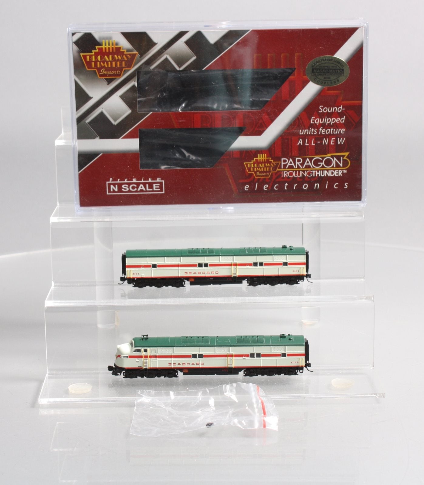 Broadway Limited 3605 N Seaboard Air Line EMD E7 AB Diesel Locomotive #3025/3107