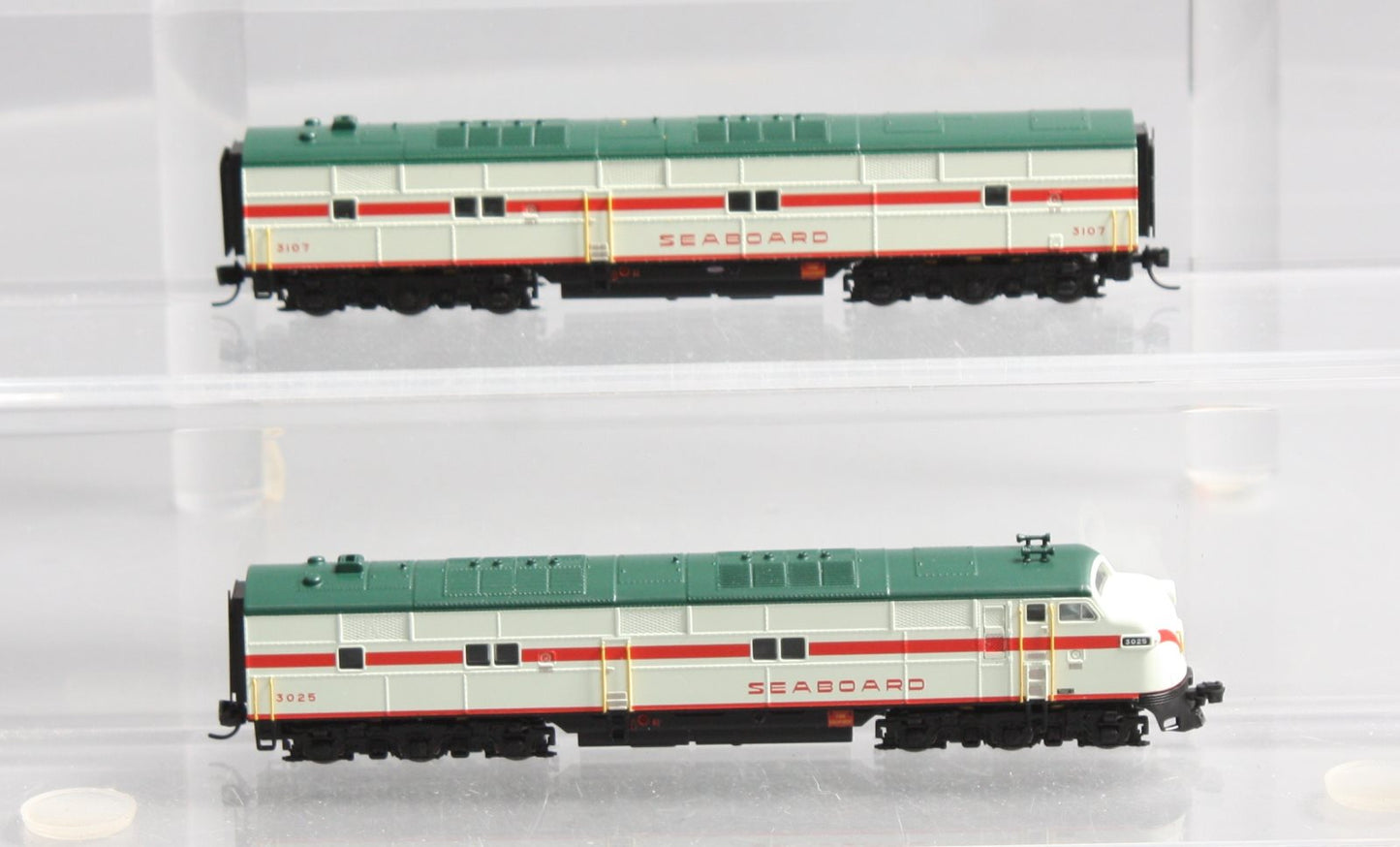 Broadway Limited 3605 N Seaboard Air Line EMD E7 AB Diesel Locomotive #3025/3107