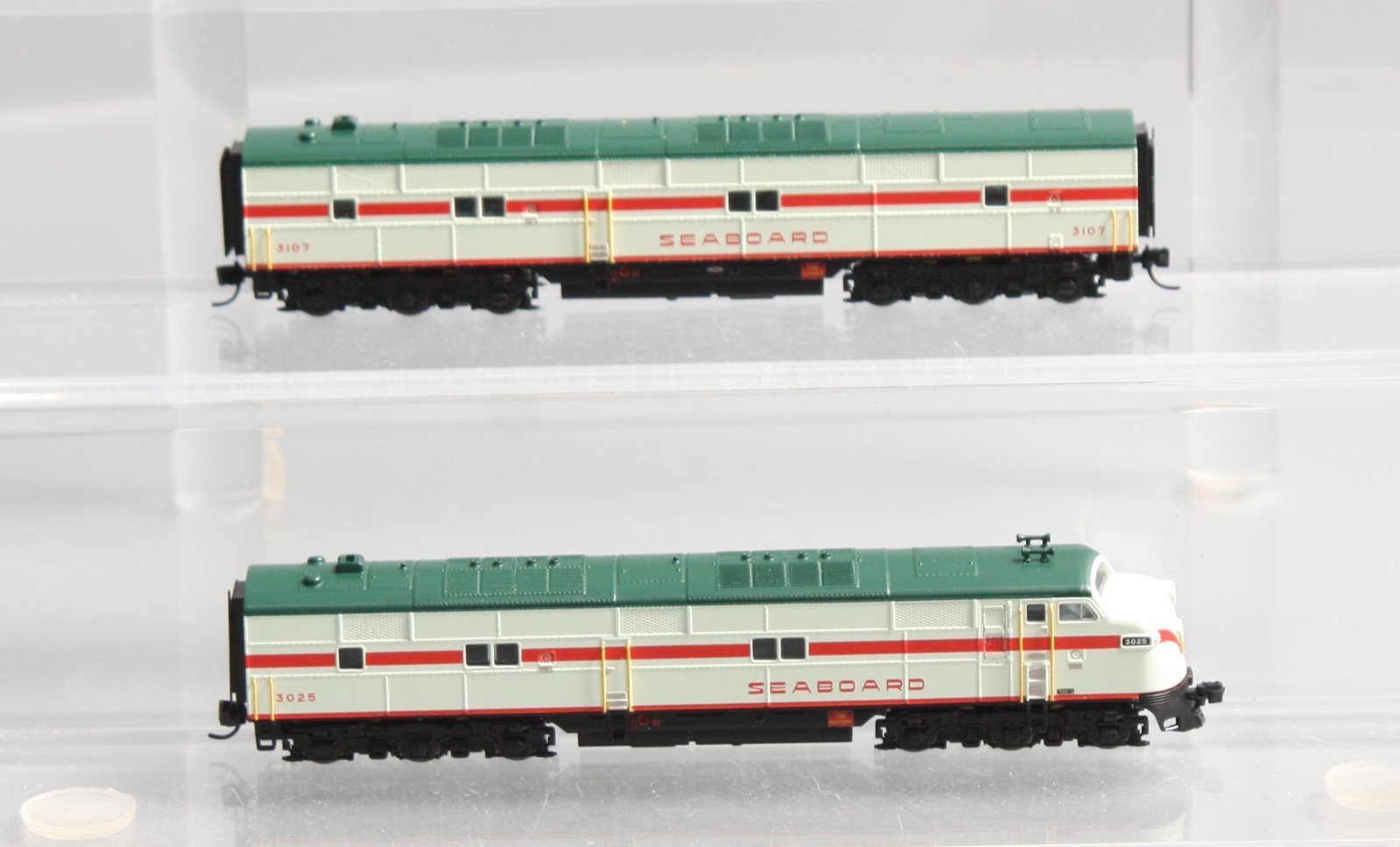 Broadway Limited 3605 N Seaboard Air Line EMD E7 AB Diesel Locomotive #3025/3107